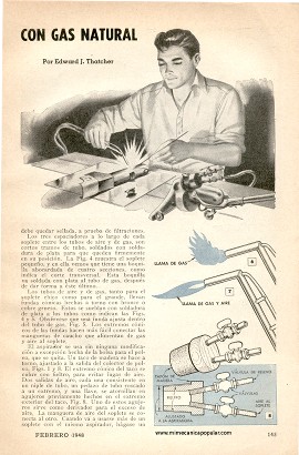 Sopletes Alimentados con Gas Natural - Febrero 1948