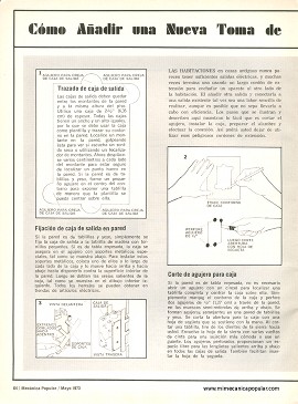 C&oacute;mo A&ntilde;adir una Nueva Toma de Corriente El&eacute;ctrica - Mayo 1973