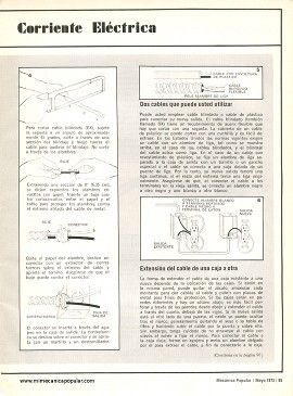 C&oacute;mo A&ntilde;adir una Nueva Toma de Corriente El&eacute;ctrica - Mayo 1973