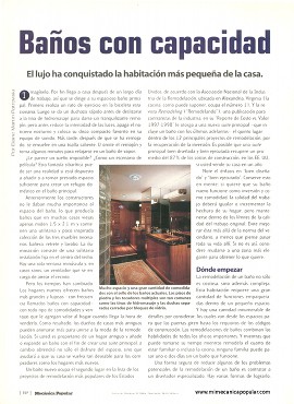 Baños con capacidad, el lujo ha conquistado la habitación más pequeña de la casa - Junio 1999