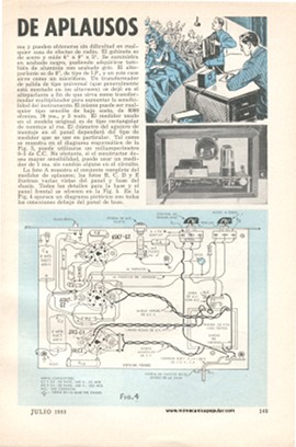Construya un medidor de aplausos - Julio 1953