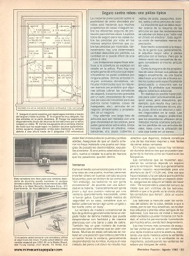 Cómo evitar que roben en su casa - Agosto 1982
