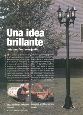 Instala un farol en tu jard&iacute;n - Mayo 2001