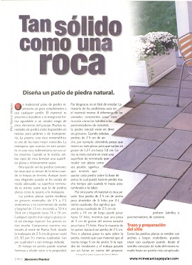 Dise&ntilde;a un patio de piedra natural - Mayo 2002