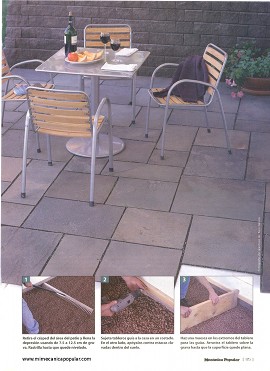 Dise&ntilde;a un patio de piedra natural - Mayo 2002