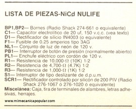 Aumente la vida de sus baterías -Revivir pilas NiCd - Mayo 1982