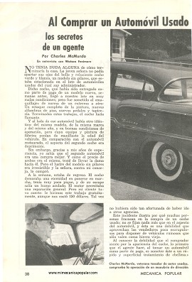 Al Comprar un Automóvil Usado Siga Estos Consejos - Noviembre 1961