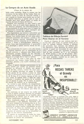 Al Comprar un Automóvil Usado Siga Estos Consejos - Noviembre 1961