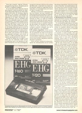 Cuidado y almacenamiento de cintas de video - Febrero 1990