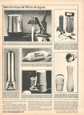 Instale su filtro de agua - Octubre 1981