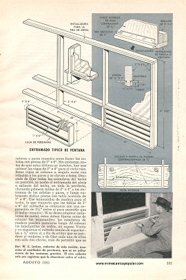 Cómo Construí la Casa Popular Mechanics - Parte II - Agosto 1951