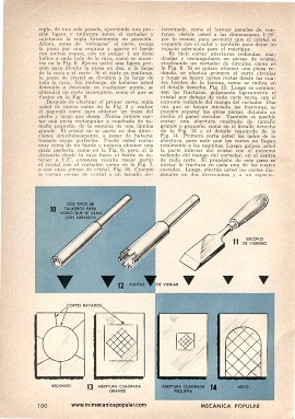 He aqu&iacute; c&oacute;mo cortar cristal correctamente - Febrero 1961