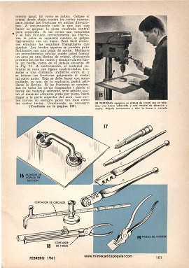 He aqu&iacute; c&oacute;mo cortar cristal correctamente - Febrero 1961