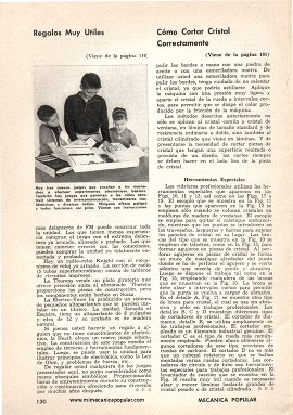 He aqu&iacute; c&oacute;mo cortar cristal correctamente - Febrero 1961