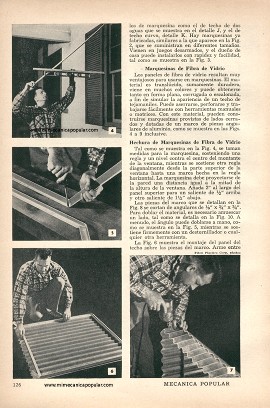 Marquesinas y toldas para la casa - Septiembre 1956
