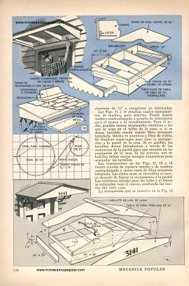 Marquesinas y toldas para la casa - Septiembre 1956