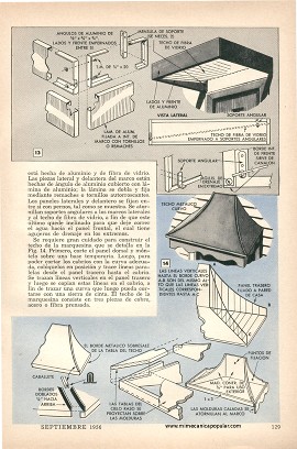 Marquesinas y toldas para la casa - Septiembre 1956
