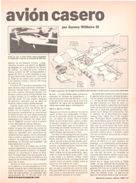 Aventura en un avión casero - Marzo 1980