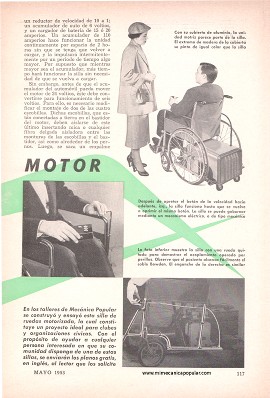 Silla de Ruedas a Motor - Mayo 1953