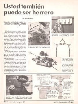Usted también puede ser herrero - Septiembre 1978