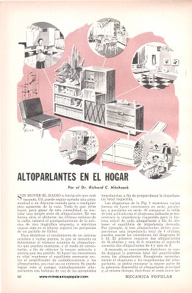 Altoparlantes en el Hogar - Marzo 1956