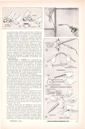 Cómo Usar Tubería de Metal - Marzo 1956