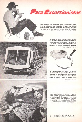 Para Excursionistas - Julio 1958