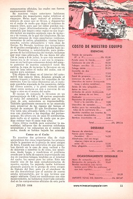 Cuatro Semanas de Viaje Con un Presupuesto Familiar - Julio 1958