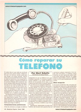 C&oacute;mo reparar su tel&eacute;fono - Enero 1988