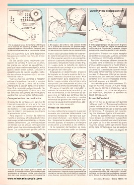 C&oacute;mo reparar su tel&eacute;fono - Enero 1988
