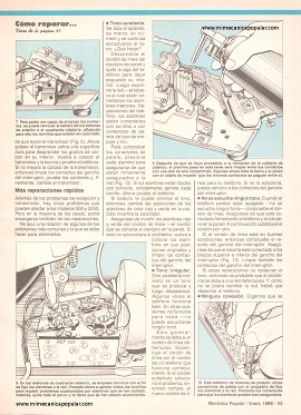C&oacute;mo reparar su tel&eacute;fono - Enero 1988