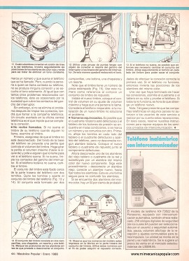 C&oacute;mo reparar su tel&eacute;fono - Enero 1988