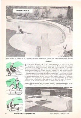 Construya su Piscina de Natación - Junio 1960