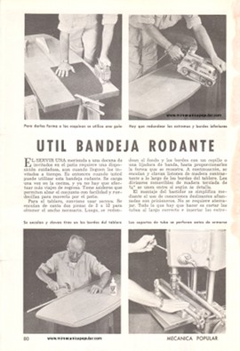 &Uacute;til Bandeja Rodante - Septiembre 1961