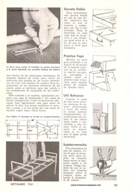 &Uacute;til Bandeja Rodante - Septiembre 1961