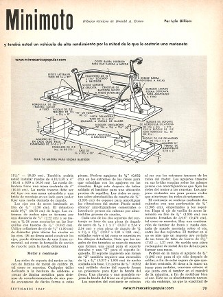 Constrúyase una Minimoto - Septiembre 1967