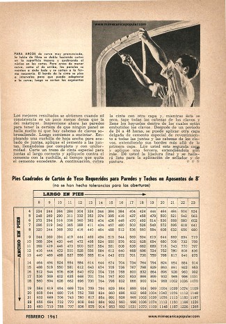 Como Cortar, Clavar y Encintar Tabla de Fibra - Febrero 1961