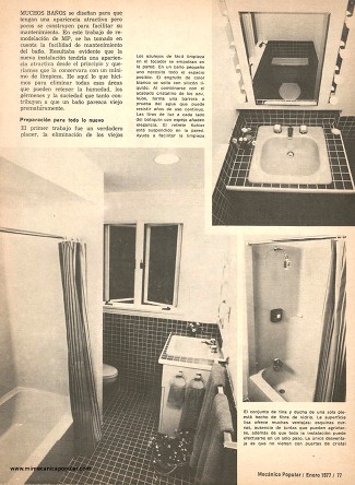 Remodele su Ba&ntilde;o - Enero 1977