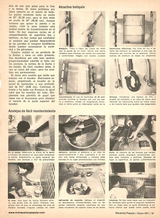 Remodele su Ba&ntilde;o - Enero 1977