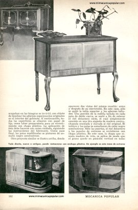 MODERNIZANDO muebles viejos - Febrero 1954