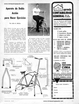 Aparato de Doble Acción para Hacer Ejercicios - Agosto 1969