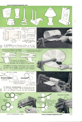 Creaciones con Rodillo de Frotamiento - Septiembre 1952