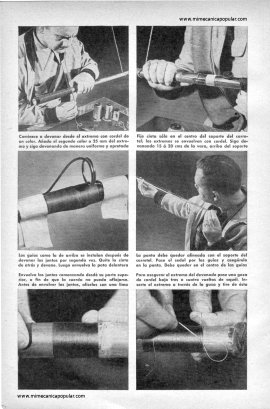 Haga Su Propia Vara de Pescar - Agosto 1953