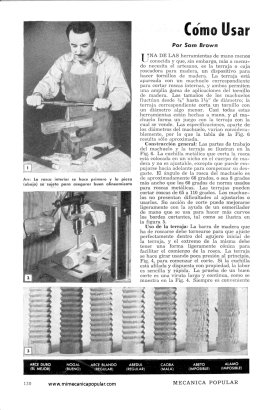 Cómo Usar Machuelos y Terrajas para Madera - Enero 1951