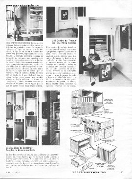 10 buenas ideas para aprovechar espacio - Abril 1970