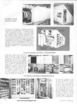 10 buenas ideas para aprovechar espacio - Abril 1970