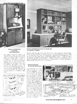 10 buenas ideas para aprovechar espacio - Abril 1970