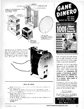 Construya el fantástico altoparlante sin cono - Septiembre 1966