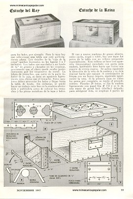 Construya un par de Estuches de Joyer&iacute;a - Noviembre 1947