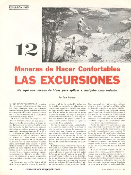 12 Maneras de Hacer Confortables Las Excursiones - Agosto 1967